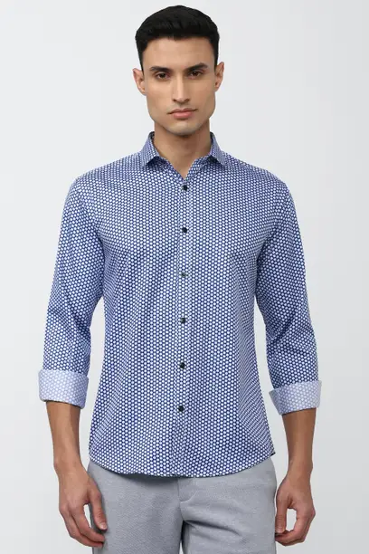 Van Heusen - Slim Fit Printed Oxford Shirt